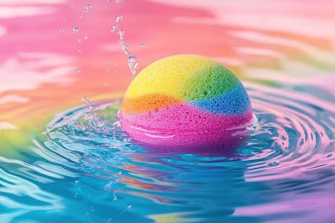 Rainbow Bath Bombs for Kids