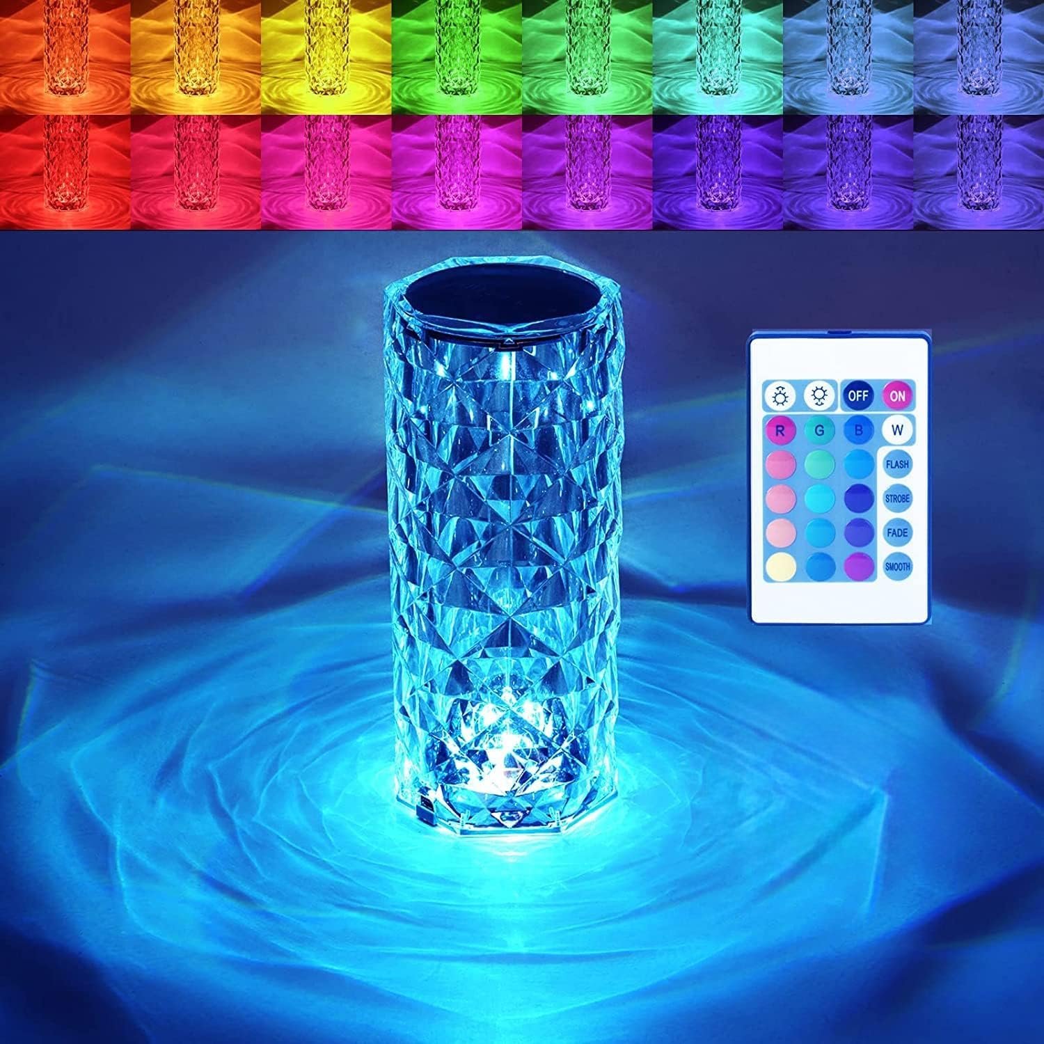 Crystal Diamond Table Lamp