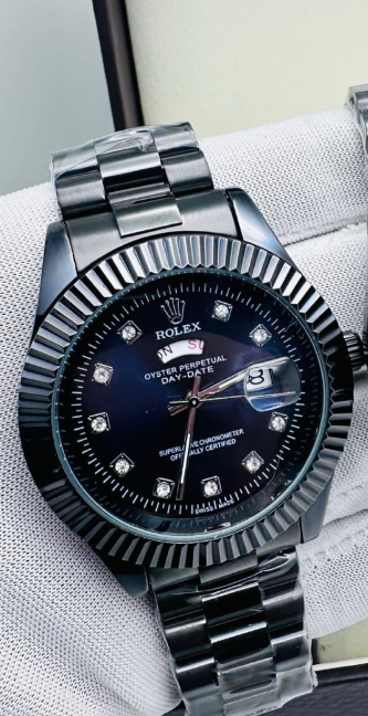 Black with Blue dial